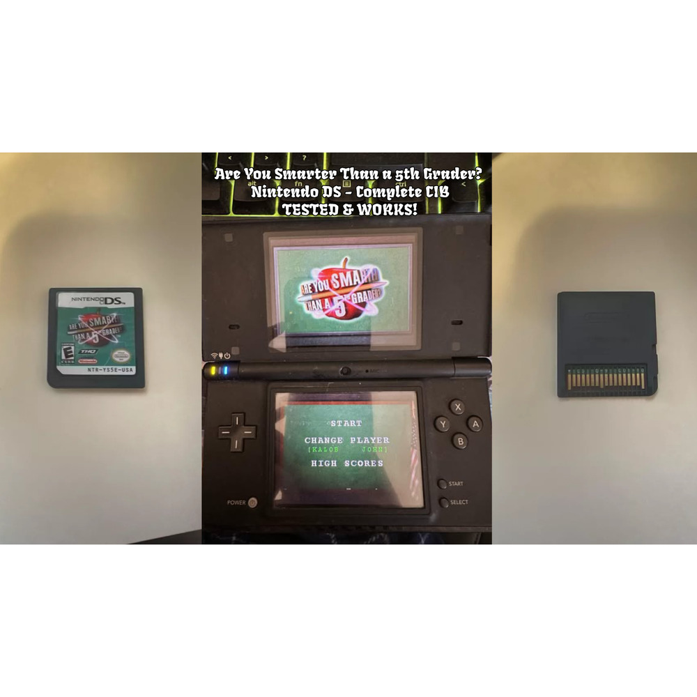Nintendo DS Are You Smarter Than a 5th Grader? Quiz Game Complete in Box Tested